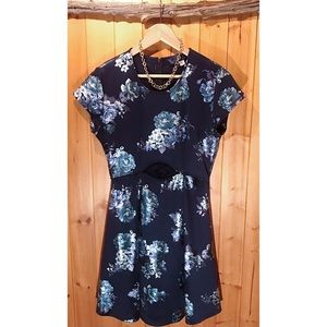 Blue Rain Blue Floral Dress